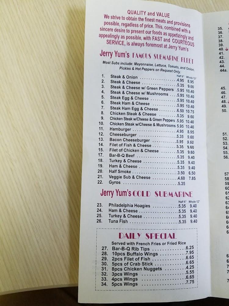 Jerry Yum's Menu image 3